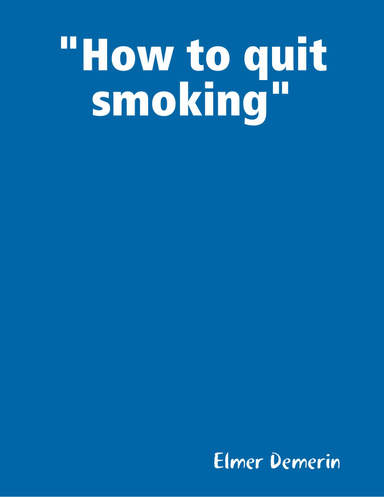 "How to quit smoking"