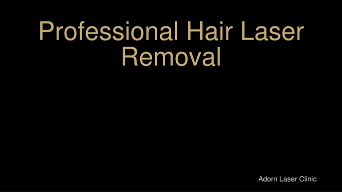Professional Hair Laser Removal