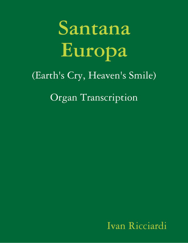 Santana - Europa (Hammond Transcription)
