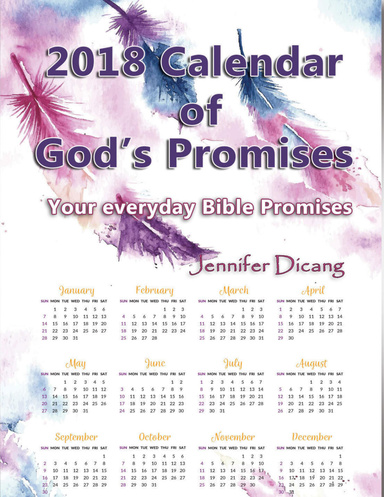 2018 Calendar of God's Promises " Your Everyday Bible Promises "