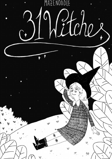 31 Witches - An Inktober Zine B/W+Gold (Full Color)
