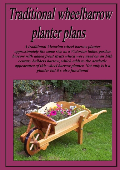 wooden wheelbarrow plans