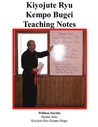 Kiyojute Ryu Kempo Bugei Teaching Notes