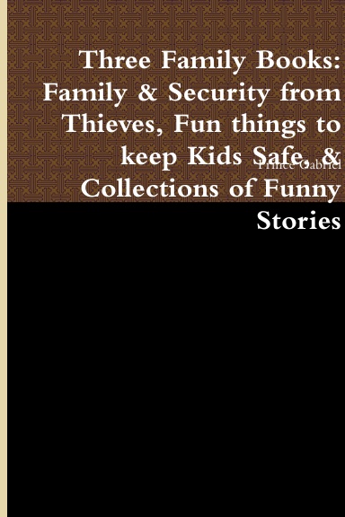 Three Family Books: Family & Security from Thieves, Fun things to keep Kids Safe, & Collections of Funny Stories