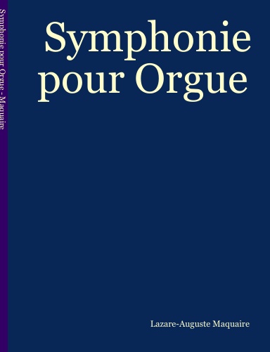 Symphonie pour Orgue