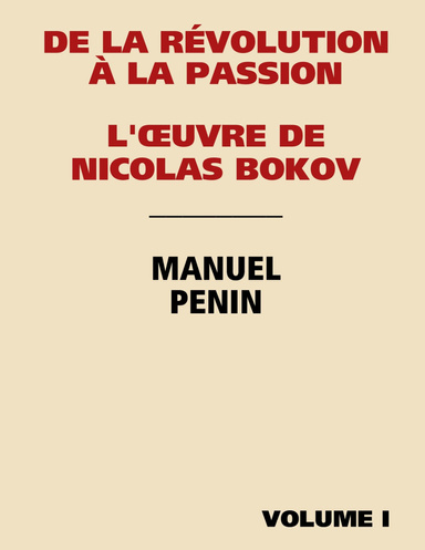 L'ŒUVRE DE NICOLAS BOKOV