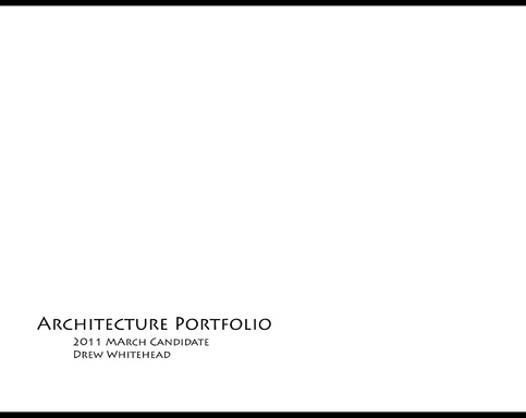 Undergrad Architecture