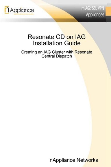 IAG/Resonate Installation Guide (NN-DOC-SWIG-001)