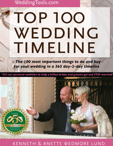 The WedMore Top 100 Wedding Planning Timeline