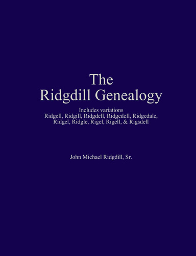 The Ridgdill Genealogy