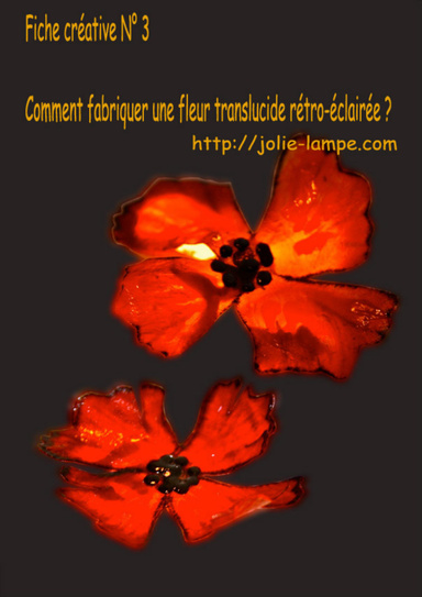 Comment fabriquer une fleur translucide rétro-éclairée?