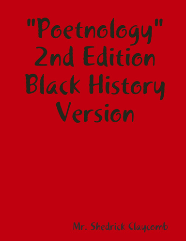 Poetnology 2nd Edition "Black History Version"