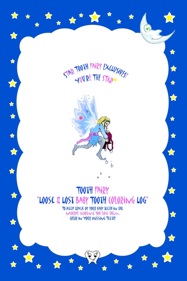 Tooth Fairy Loose & Lost Baby Tooth Coloring Log