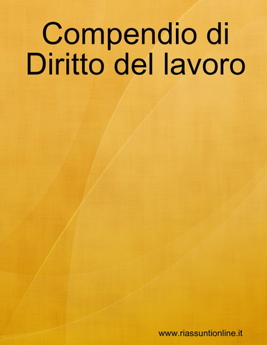 Compendio di Diritto del lavoro