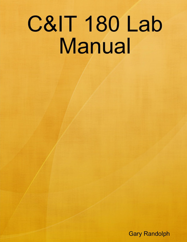 C&IT 180 Lab Manual