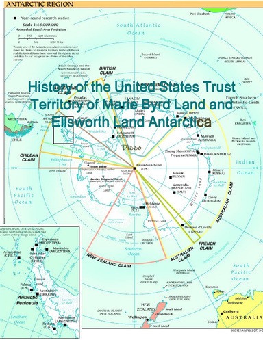 History of the United States Trust Territory of Marie Byrd Land and Ellsworth Land Antarctica