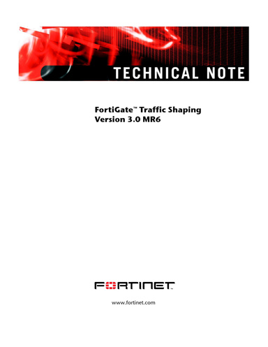 FortiGate Traffic Shaping