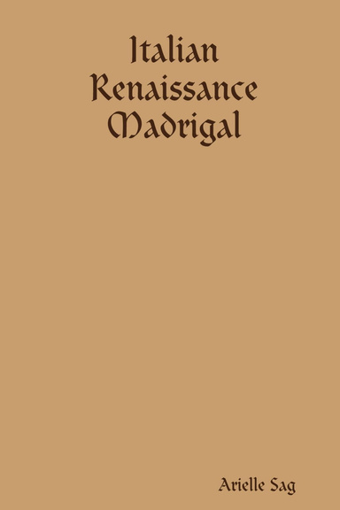 Italian Renissance Madrigal