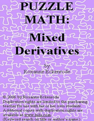 PUZZLE MATH:  Mixed Derivatives