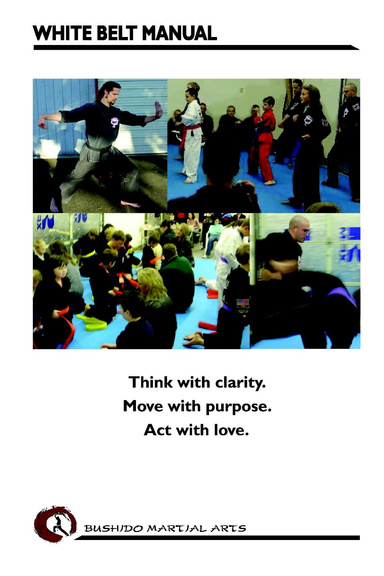 Bushido Martial Arts White Belt Manual