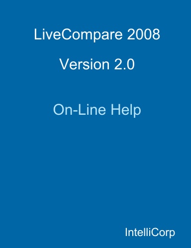 LiveCompare 2008 v2.0 On-Line Help