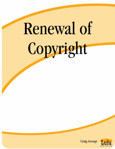 Renewal of Copyright
