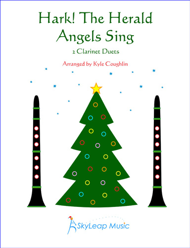 Hark! The Herald Angels Sing for two clarinets