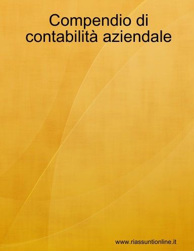Compendio di contabilità aziendale