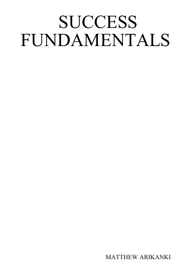 SUCCESS FUNDAMENTALS