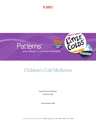 Patterns: Children's Cold Medicine