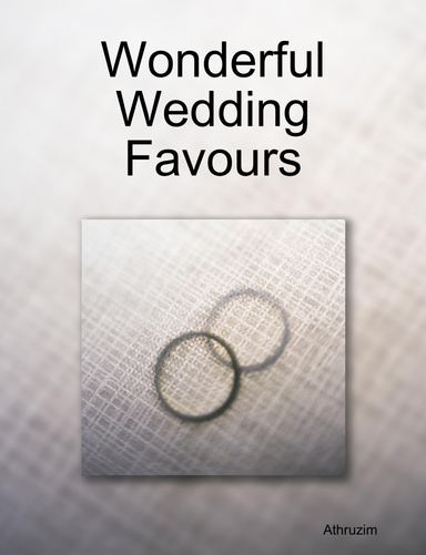 Wonder Wedding Favours