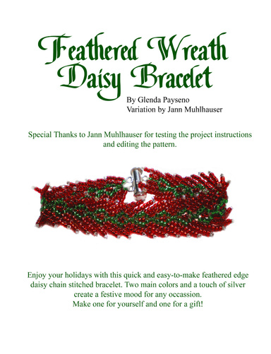 Feathered Wreath Daisy Bracelet