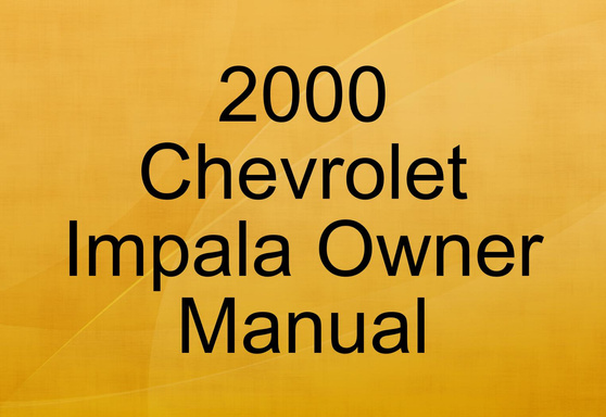 2000 Chevrolet Impala Owner Manual