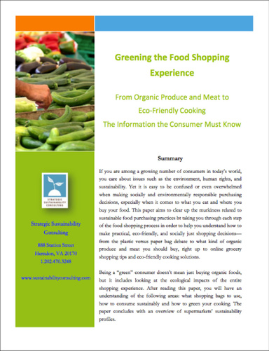 Greening the Food Shopping Experience