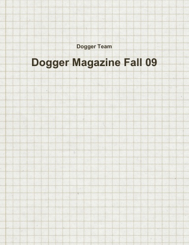 Dogger Magazine Fall 09