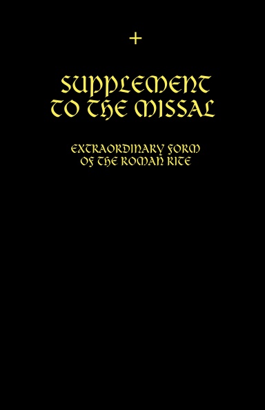 SUPPLEMENT TO THE MISSAL 1962