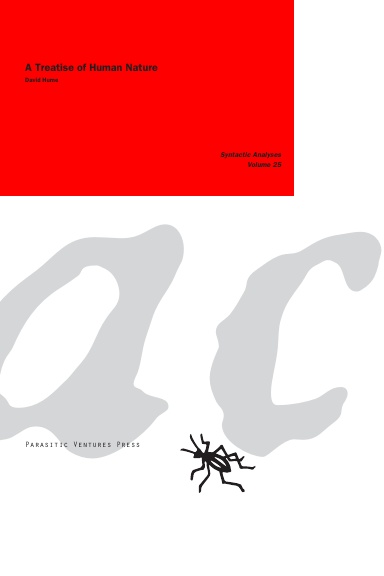 Syntactic Analyses 25: A Treatise of Human Nature, (David Hume)