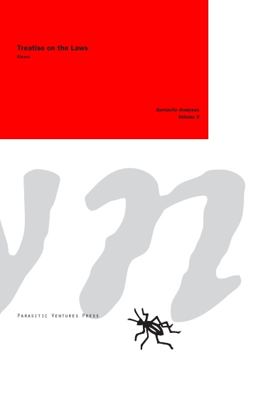 Syntactic Analyses 9: Treatise on the Laws, (Cicero)