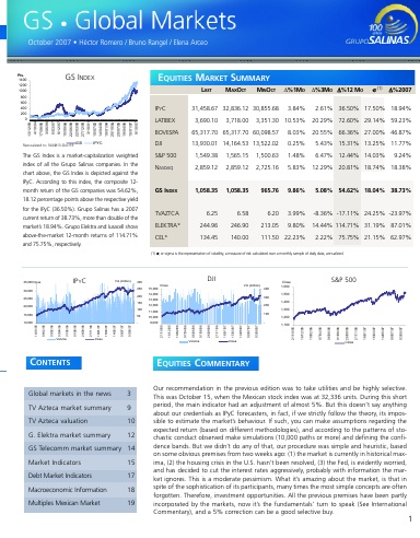 GS Global Markets Octubre 2007