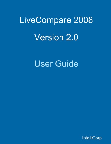 LiveCompare 2008 v2.0 User Guide