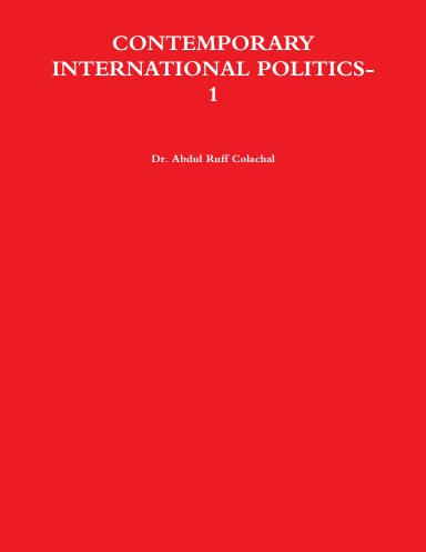CONTEMPORARY INTERNATIONAL POLITICS-1