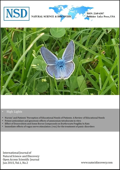 Natural Science and Discovery Vol:1 No:2