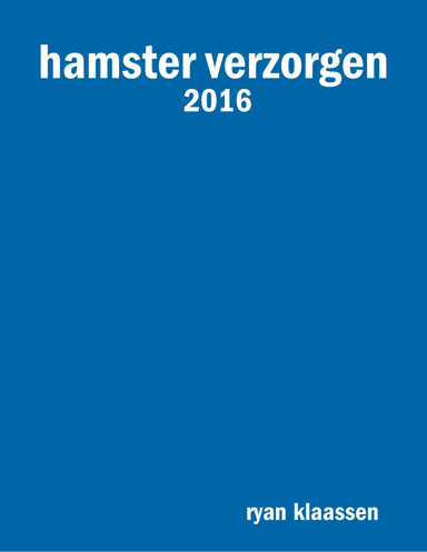hamster verzorgen