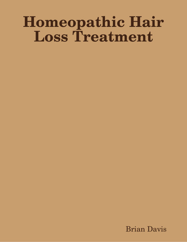 Homeopathic Hair Loss Treatment
