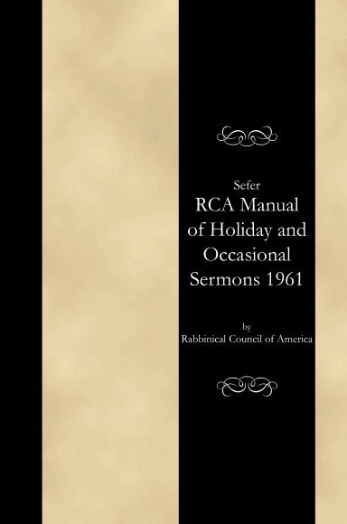 RCA Manual of Holiday and Occasional Sermons 1961 (HC) [E#145092]