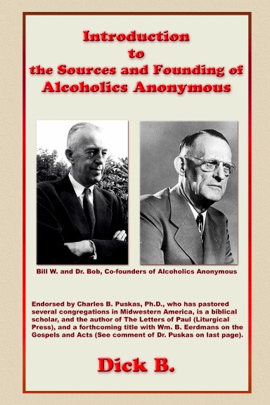 Introduction to the Sources and Founding of Alcoholics Anonymous