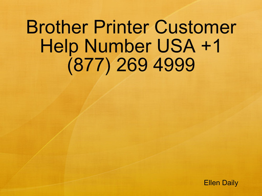 Brother Printer Customer Help Number USA +1(877) 269 4999