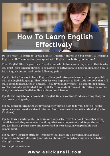 How To Learn English Effectively