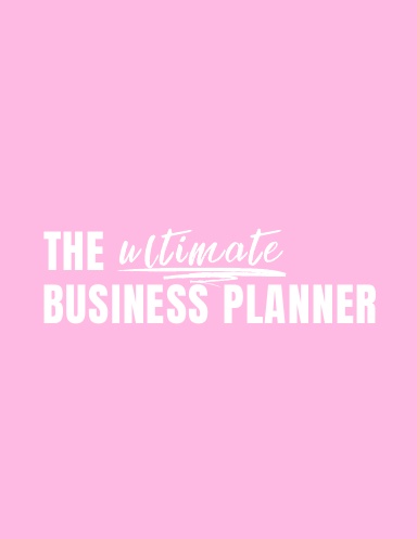 The ultimate business planner pink