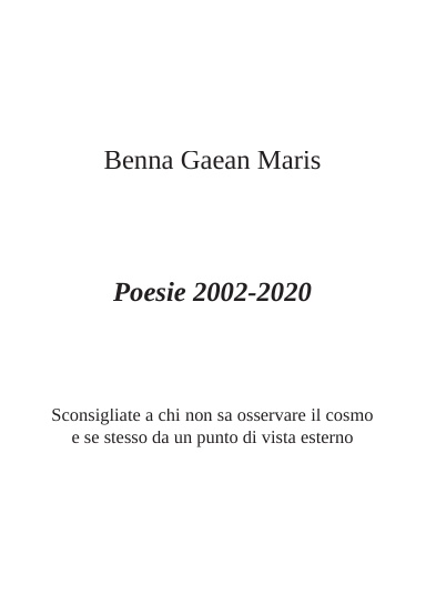 Poesie 2002-2020